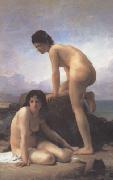 Adolphe William Bouguereau The Bathers (mk26) oil painting on canvas